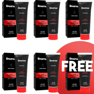 SPARTAN - COUPLE GEL VIRILITY AND INSENSIFYING 100% VEGAN CREAM 5+1 FREE