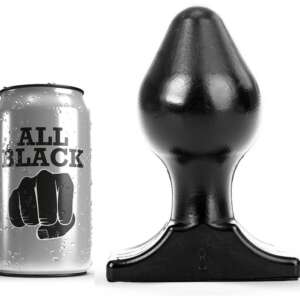 ALL BLACK - ANAL PLUG 16X8 CM