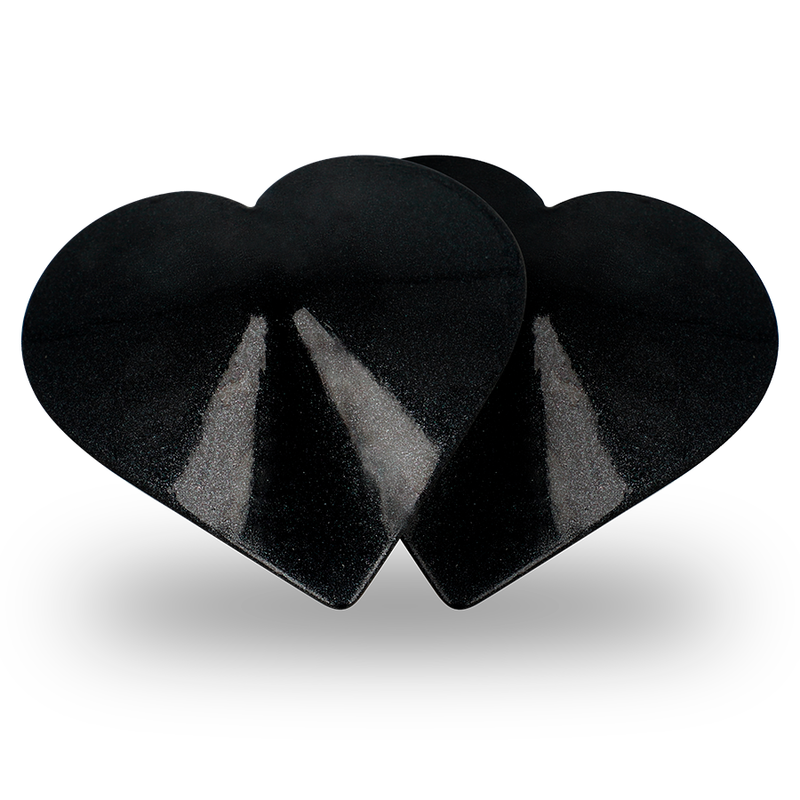 COQUETTE CHIC DESIRE - NIPPLE COVERS BLACK HEARTS - Image 4