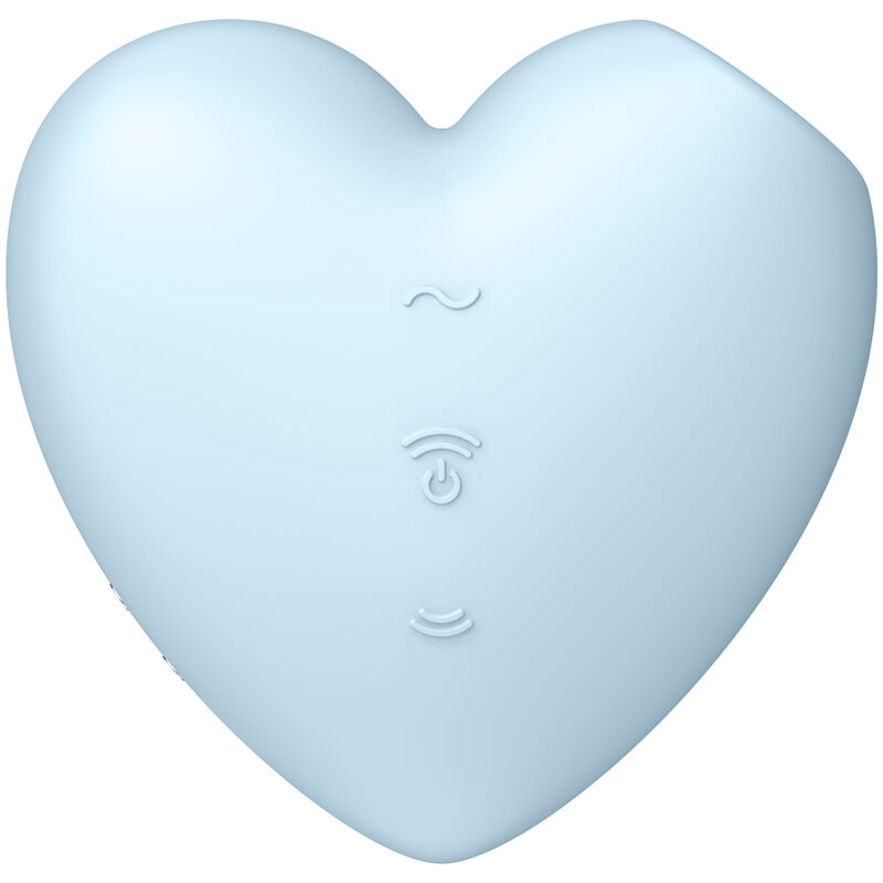 SATISFYER - CUTIE HEART ESTIMULADOR Y VIBRADOR AZUL - Image 2