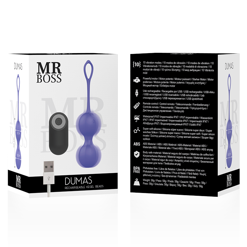 MR BOSS - DUMAS VIBRATING KEGEL BEADS REMOTE CONTROL - Image 3