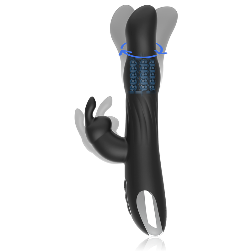 BRILLY GLAM- MOEBIUS RABBIT VIBRATOR ROTATOR COMPATIBLE WITH WATCHME WIRELESS TECHNOLOGY - Image 2