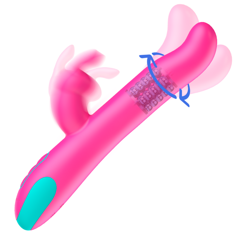 HAPPY LOKY - PLUTO RABBIT VIBRATOR ROTATOR WATCHME WIRELESS TECHNOLOGY COMPATIBLE