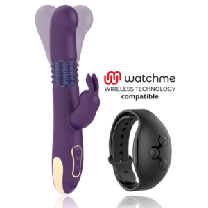 TREASURE - BASTIAN RABBIT UP DOWN, ROTATOR VIBRATOR COMPATIBLE WITH WATCHME WIRELESS TECHNOLOGY