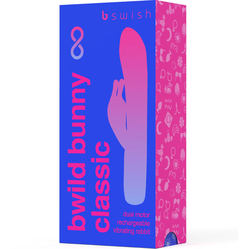 B SWISH - BWILD BUNNY INFINITE CLASSIC RECHARGEABLE VIBRATOR BLUE SILICONE - Image 4