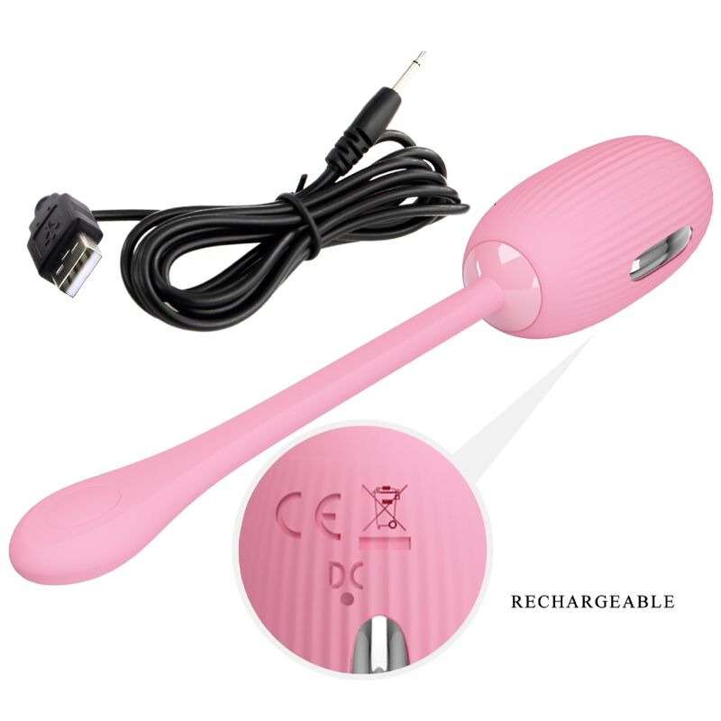 PRETTY LOVE - DOREEN PINK RECHARGEABLE VIBRATING EGG - Image 5
