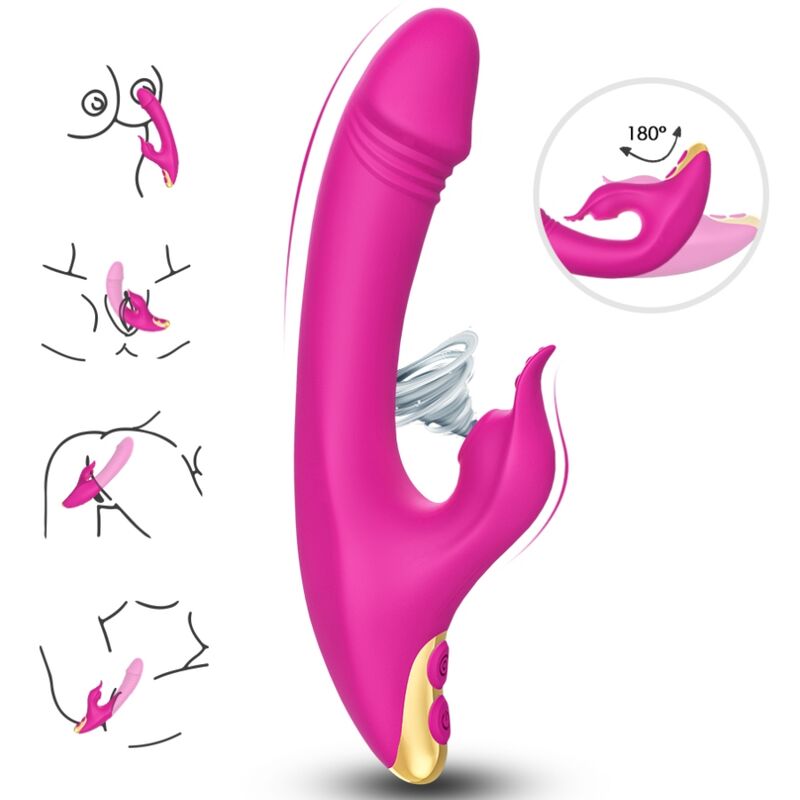 ARMONY - LOVE CLITORIS G-SPOT SUCTION CUP FUCHSIA