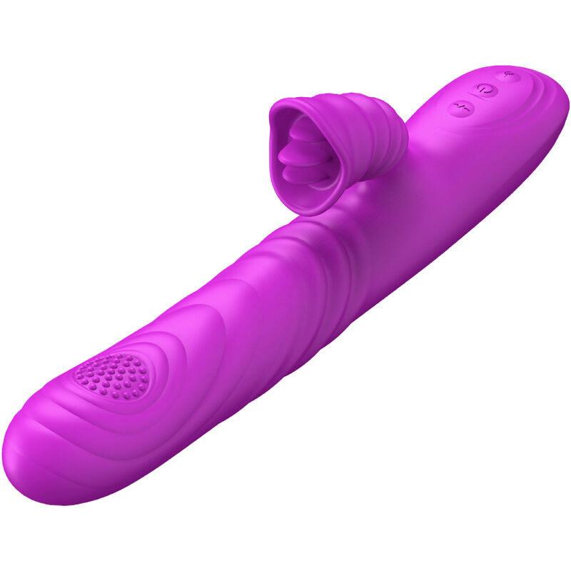 ARMONY - ANGELIA MULTIFUNCTION VIBRATOR WITH STIMULATING TONGUE VIOLET HEAT EFFECT - Image 4