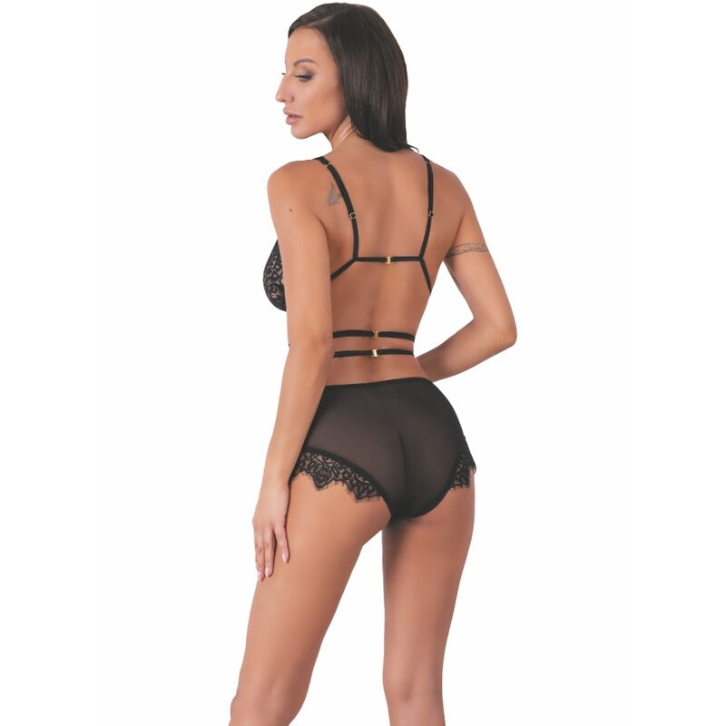 LIVCO CORSETTI FASHION - DREZNA LC 90733 SUJETADOR + PANTY NEGRO - Image 2