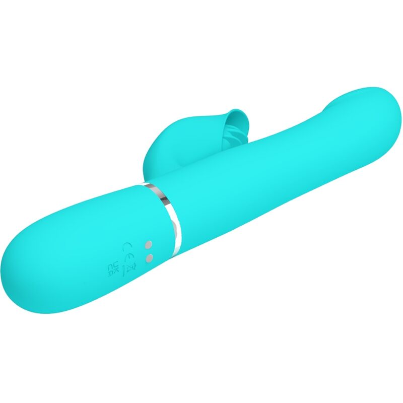 PRETTY LOVE - RABBIT VIBRATOR PEARLS AQUA GREEN - Image 5