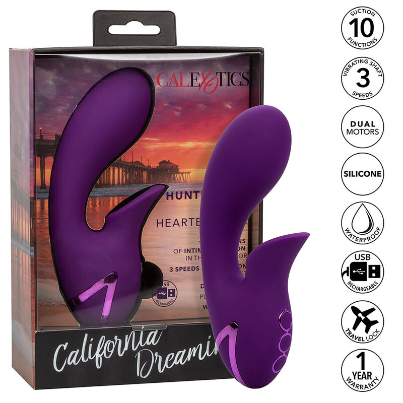 CALEXOTICS - HUNTINGTON BEACH HEARTBREAKER STIMULATOR SUCTIONER PURPLE BY CALIFORNIA DREAMING - Image 2