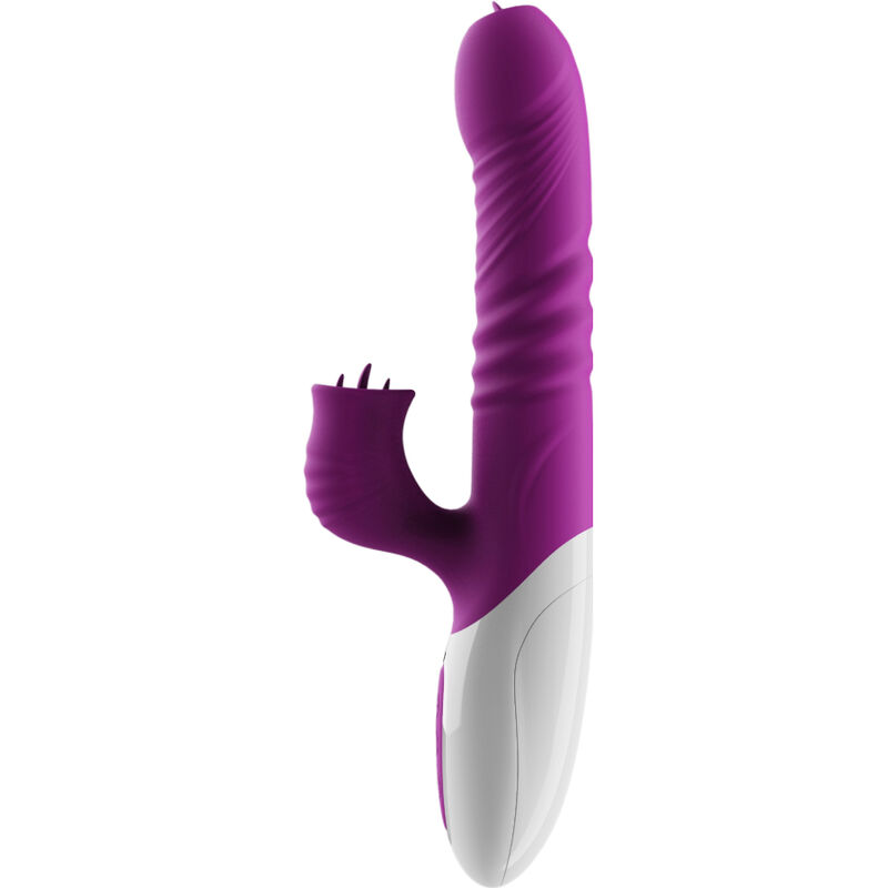 ARMONY - DOUBLE TONGUE VIBRATOR THRUSTING VIOLET HEAT EFFECT - Image 2