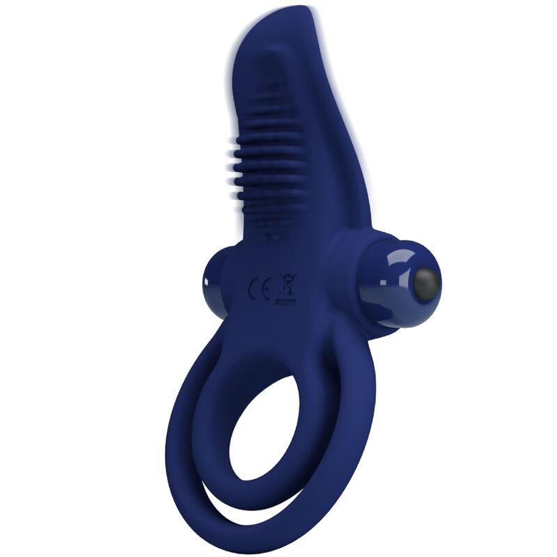 PRETTY LOVE - BRONSON DOUBLE RING WITH VIBRATION BLUE - Image 5