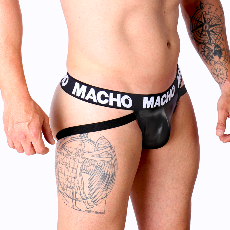 MACHO - MX25NC JOCK CUERO NEGRO - Image 2