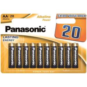 PANASONIC - BRONZE ALKALINE AA BATTERY LR6 BLISTER*20