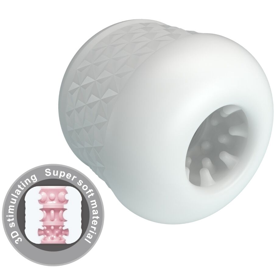 PRETTY LOVE - CRYSTLE MALE MASTURBATOR WHITE - Image 5