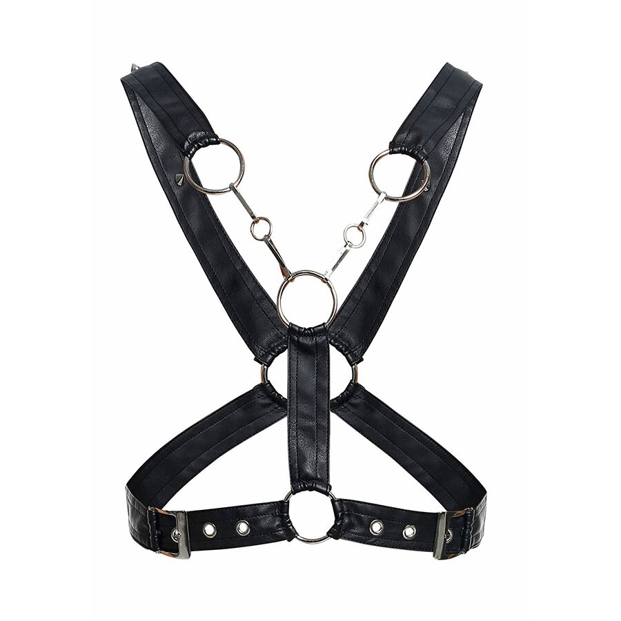 MOB - DNGEON CROSSED BLACK CHAIN HARNESS ONE SIZE - Image 5
