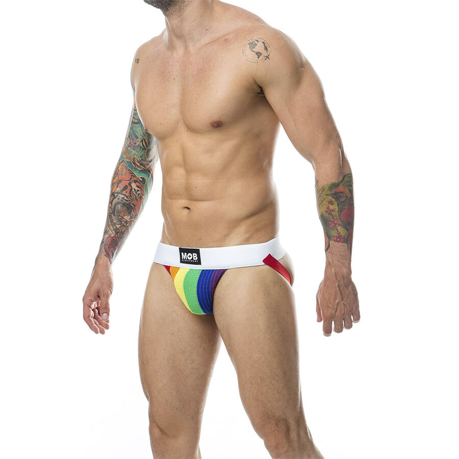 MOB - JOCK CLASICO STRIPE RAINBOW TALLA S - Image 2