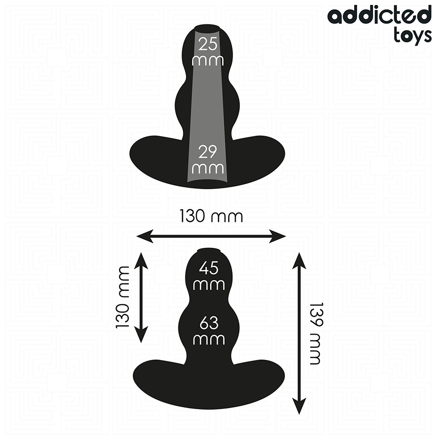 ADDICTED TOYS - HOLLOW ANAL PLUG SILICONE SIZE XL 13.9 CM - Image 4