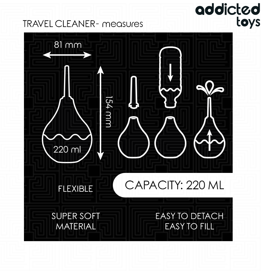 ADDICTED TOYS - TRAVEL ANAL CLEANER SIZE L 220 ML - Image 5