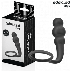 ADDICTED TOYS - ANAL PLUG WITH RING SILICONE MODEL 1