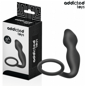 ADDICTED TOYS - ANAL PLUG WITH RING SILICONE MODEL 2