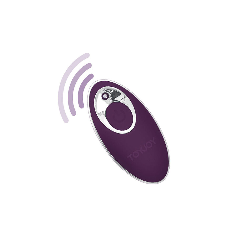 TOYJOY - HAPPINESS KNOCK KNOCK EGGSTAVAGANT VIBRATOR WITH REMOTE CONTROL PURPLE - Image 3