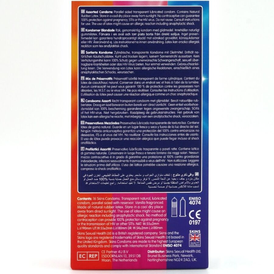 SKINS - ASSORTED PREMIUM CONDOMS PACK 16 - Image 4