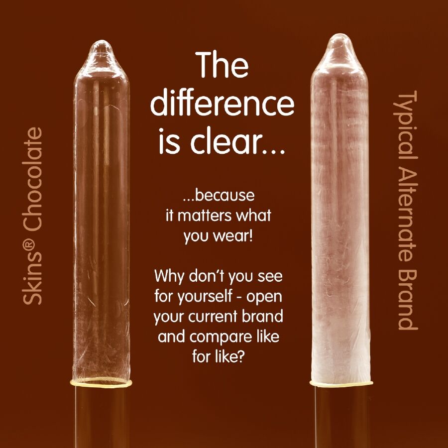 SKINS - CHOCOLATE PREMIUM CONDOMS PACK 4 - Image 3