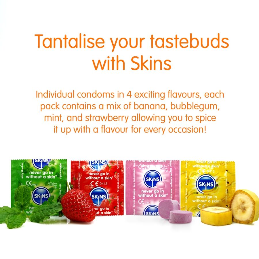 SKINS - MULTI FLAVORS PREMIUM CONDOMS PACK 16 - Image 3