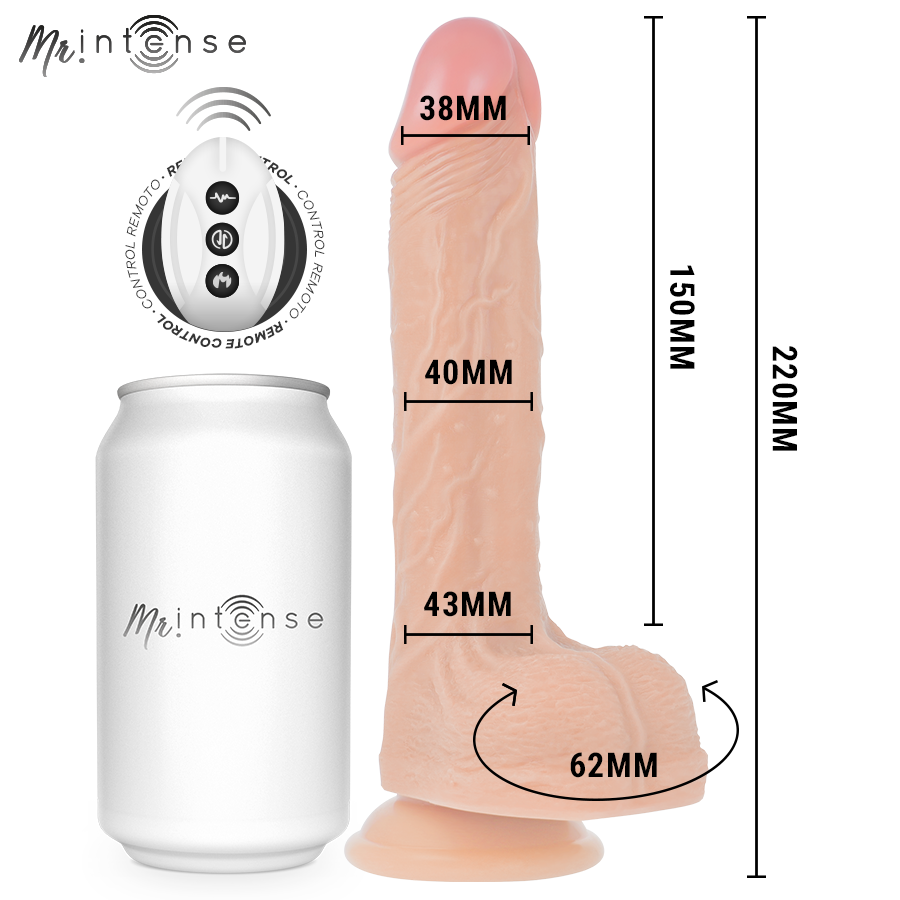MR INTENSE - BROSNAN REALISTIC PENIS REMOTE CONTROL 22 CM -O- 4 CM - Image 4