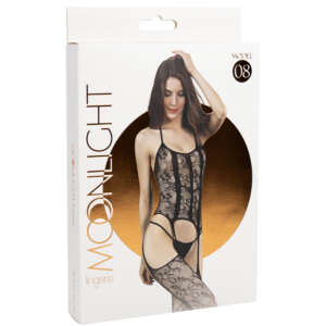 MOONLIGHT - MODEL 8 BODYSTOCKING BLACK ONE SIZE