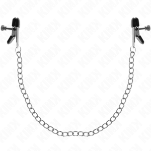 KINK - FLAT CHAIN NIPPLE CLAMPS SILVER 34 CM