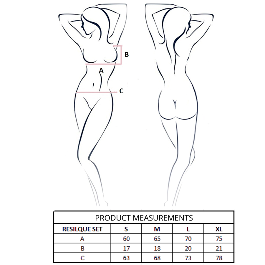 PASSION - RESILQUE BRA + THONG SET BLACK L/XL - Image 4