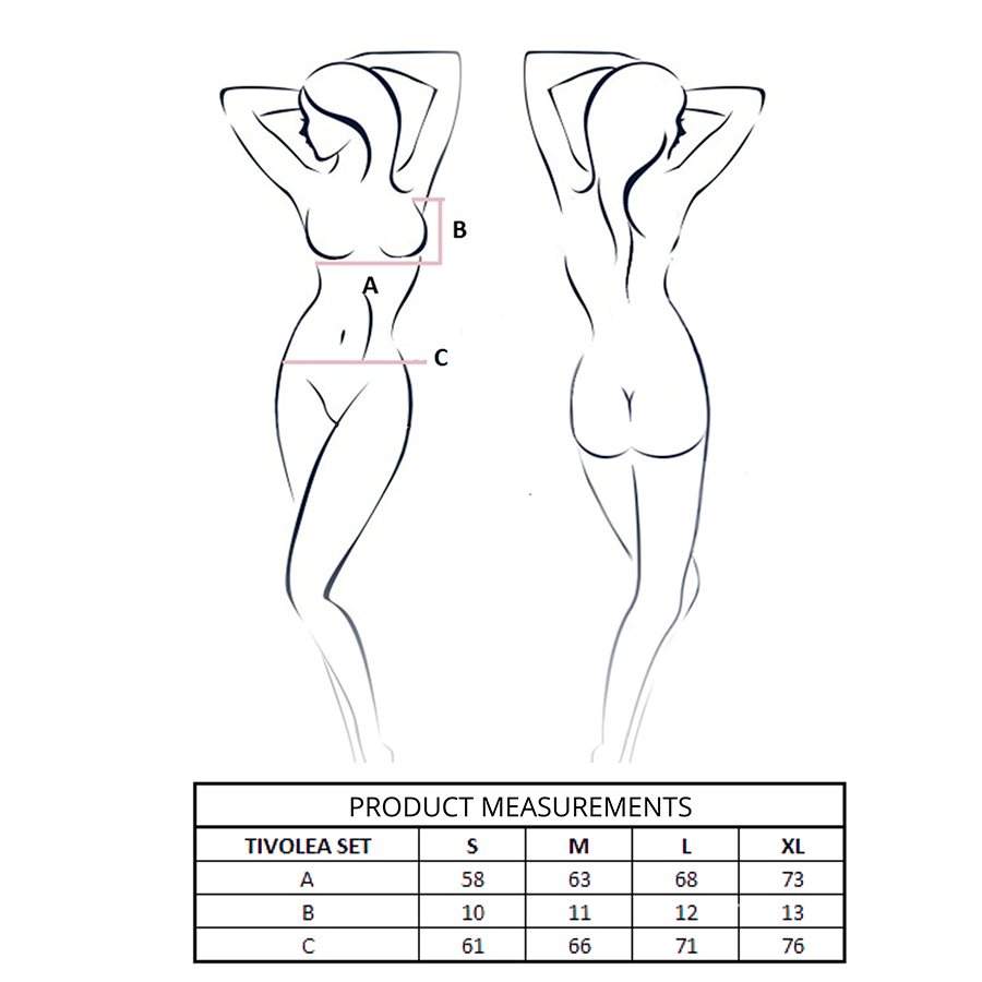 PASSION - TIVOLEA BRA + THONG SET MISTY ROSE S/M - Image 4