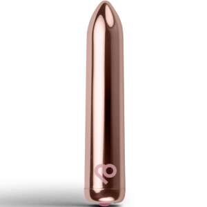 ROCKS-OFF - RECHARGEABLE VIBRATING BULLET GOLDEN ROSE