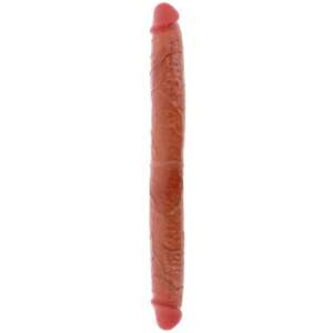 GET REAL - DOUBLE-ENDED SILICONE DILDO CARAMEL 46 CM