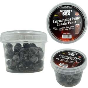 DIABLO PICANTE - 20 RON COLA FLAVORED PENIS CANDIES