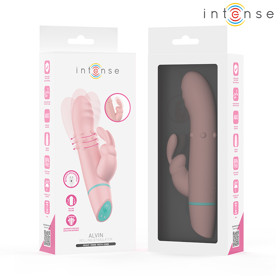 INTENSE - ALVIN RABBIT STIMULATOR ROLLING VIBRATOR + OSCILLATING - Image 3