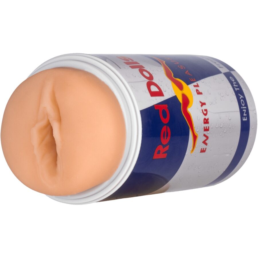 ALIVE - RED DOLL MALE MASTURBATOR VAGINA ENERGETIC DRINK CAN - Image 2