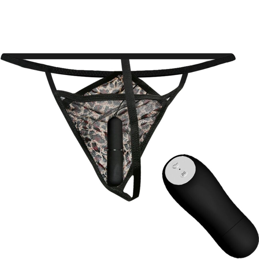 BAILE - THONG WITH VIBRATING BULLET AND REMOTE CONTROL BLACK - Image 3