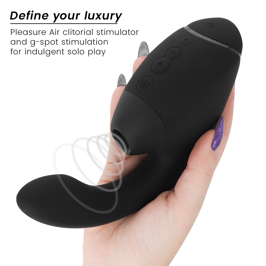 WOMANIZER - DUO NEXT DUAL CLITORAL G-SPOT STIMULATOR BLACK - Image 3