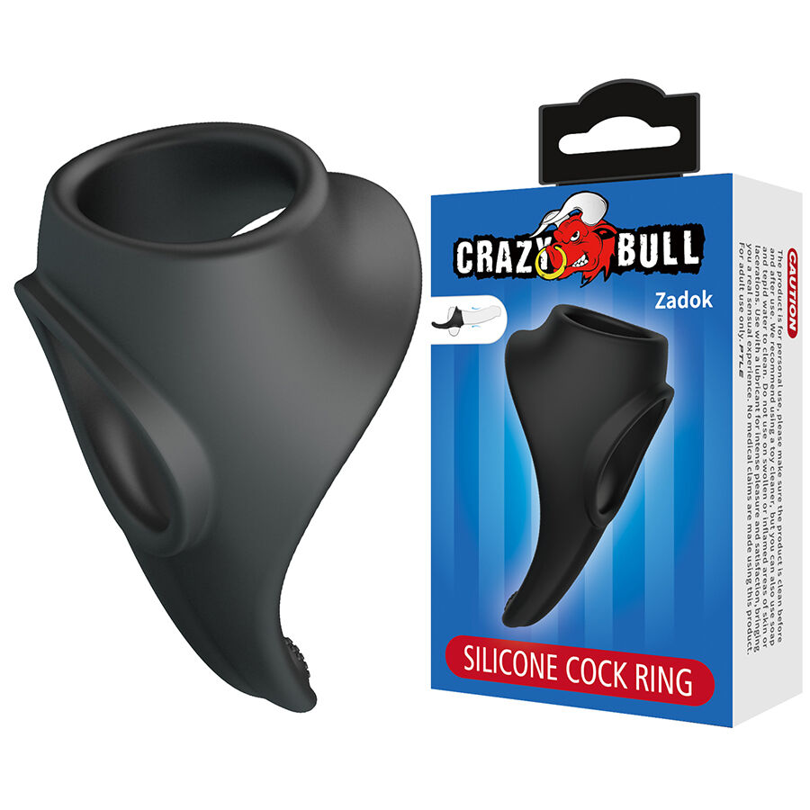 CRAZY BULL - ZADOK ERGONOMIC RING WITH PERINEAL STIMULATOR