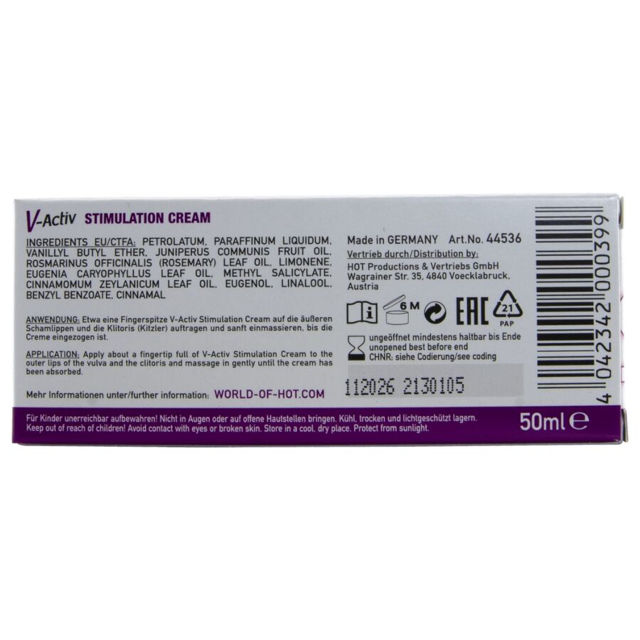 HOT - V-ACTIV STIMULATION CREAM FOR WOMEN 50 ML - Image 5