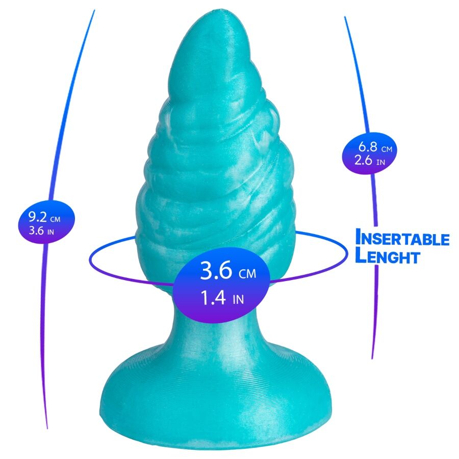 SILEXD - MELTY ANAL PLUG FANTASY LIQUID SILICONE THERMOREACTIVE CELESTIAL BLUE 9.2 CM - Image 2