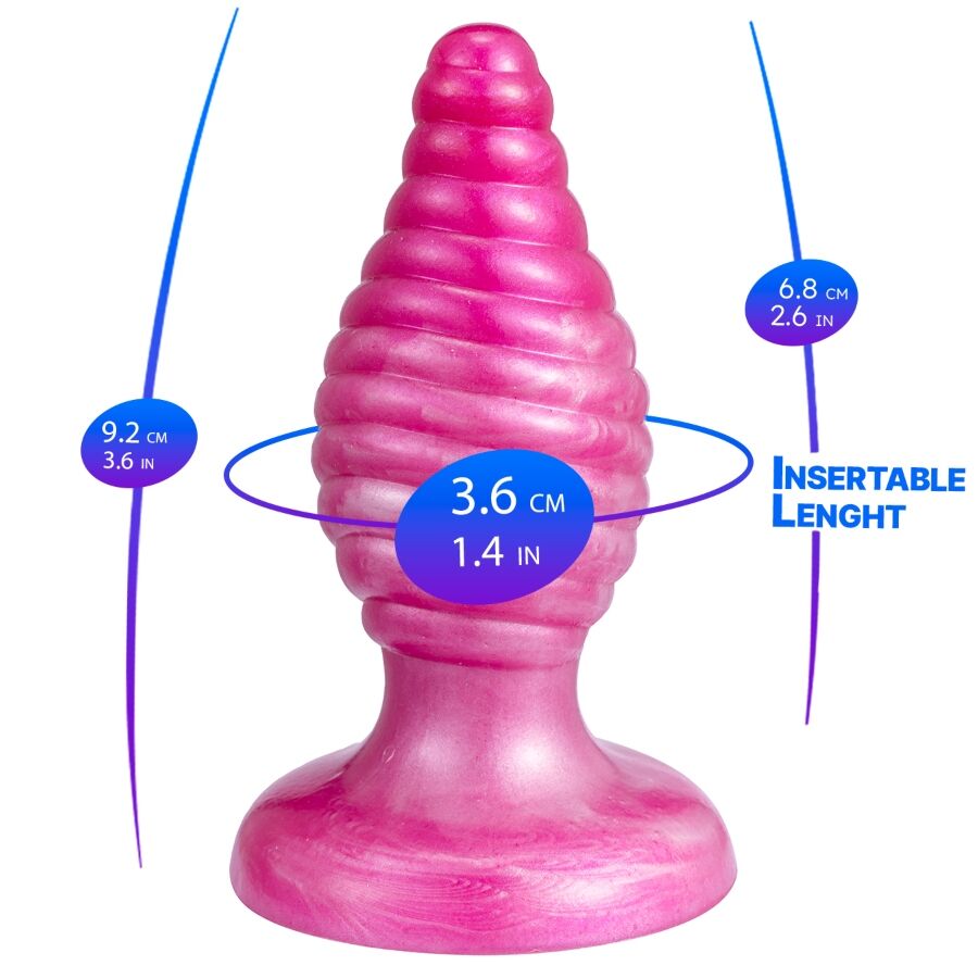 SILEXD - CHERRY ANAL PLUG FANTASY LIQUID SILICONE THERMOREACTIVE PINK 9.2 CM - Image 2