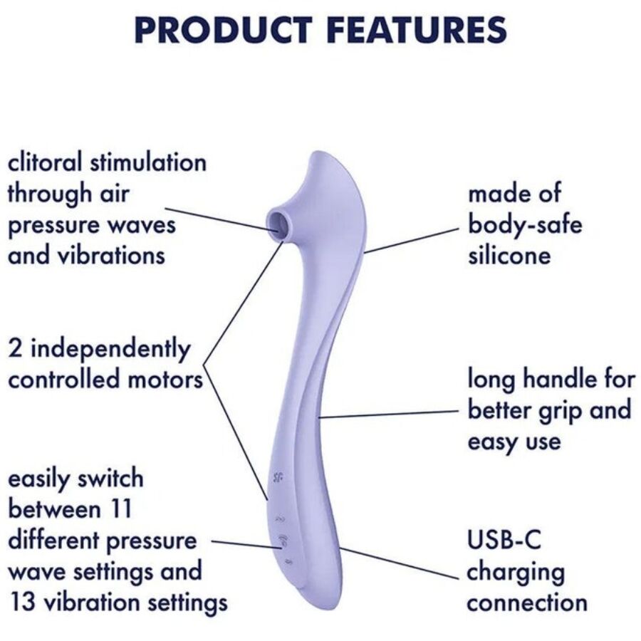 SATISFYER - EASY LOVER VIBRATOR AIR PULSE STIMULATOR - Image 4
