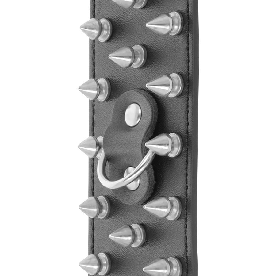 DARKNESS - SKULLS AND BONES BLACK SPIKED HANDCUFFS - Image 5