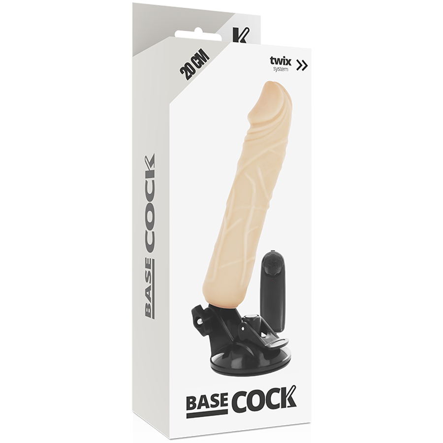 BASECOCK - VIBRADOR REALÍSTICO CONTROL REMOTO NATURAL 20 CM -O- 4 CM - Image 4