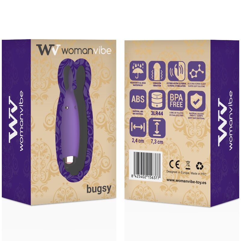 WOMANVIBE - BUGSY SILICONE RABBIT STIMULATOR - Image 2